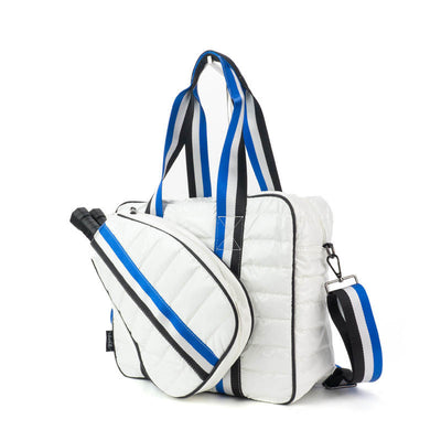 Judy Pickleball Tote Courtly White/Blue