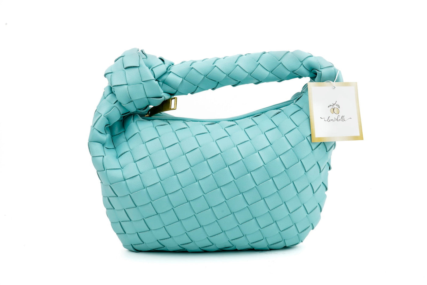 Ava Woven Knotted Sky Blue