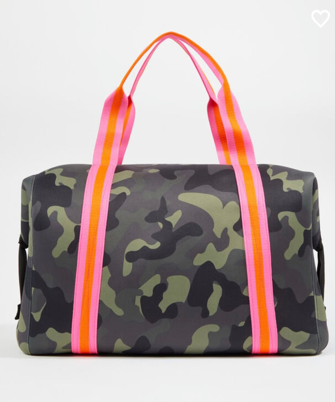 Camo top weekender bag