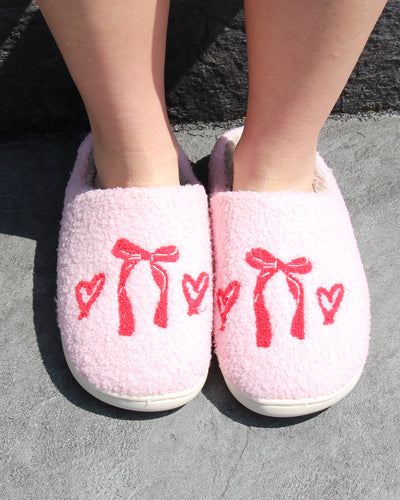 Bow-Tastic Christa Cozy Slippers Cupids Bows