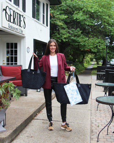 Debra Diamond Tote Black Velvet