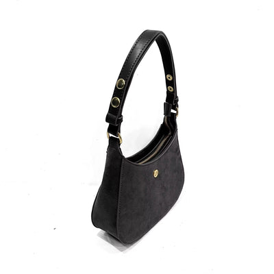 Julia Suede Shoulder Bag Noir