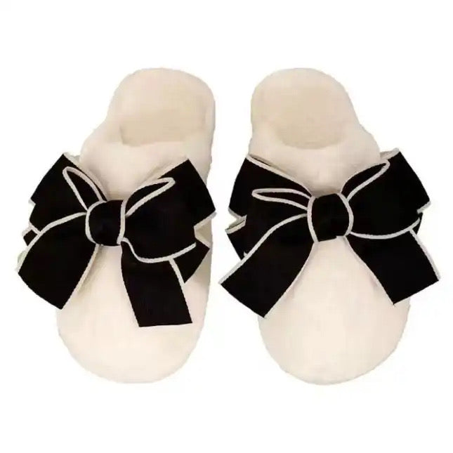 Bow-Tastic Christa Cozy Slippers Midnight Bows