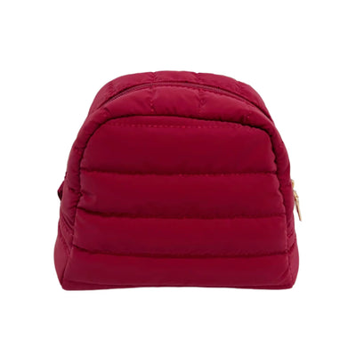 Irene Cosmetic Puffer Bag Crimson