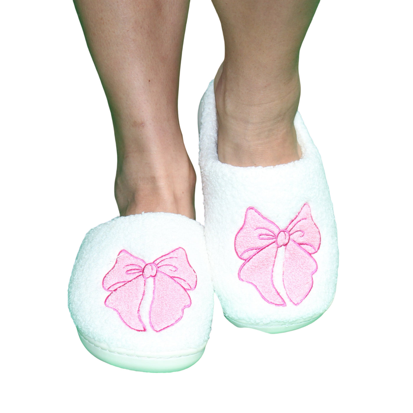 Christa Bow Slippers- Pink