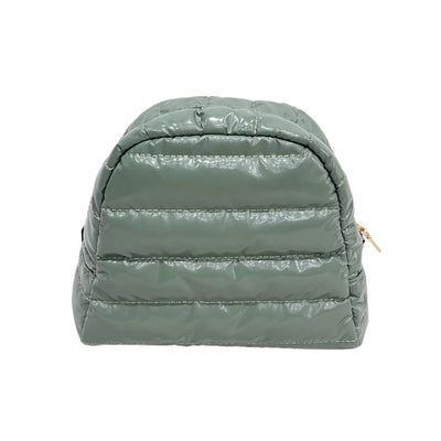 Irene Cosmetic Puffer Bag Sage Green