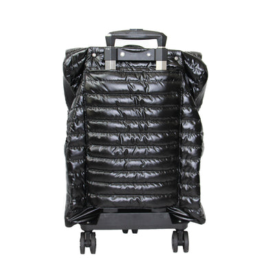 Jet Setter Roller Bag Patricia Puffer Glossy Black