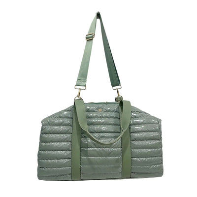 Cassie Weekender Puffer Duffle Bag Sage