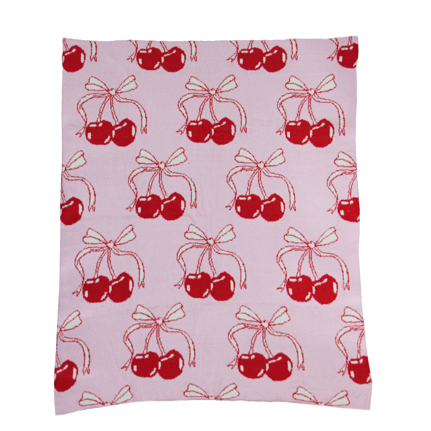 Bow-Tastic Gianna Cozy Blankets Cherry Blossom