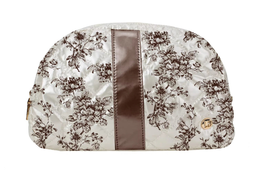 Jennifer Cosmetic Bag Cappuccino Floral