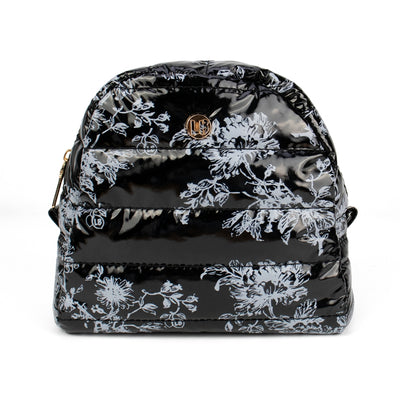 Irene Cosmetic Puffer Bag Floral Noir