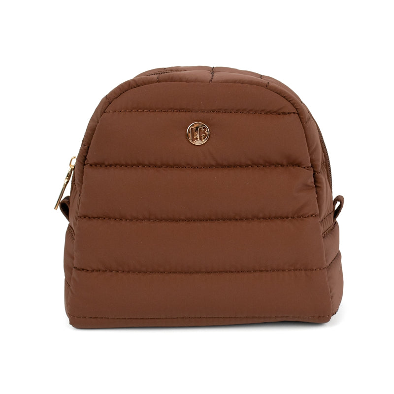 Irene Cosmetic Puffer Bag Chocolate