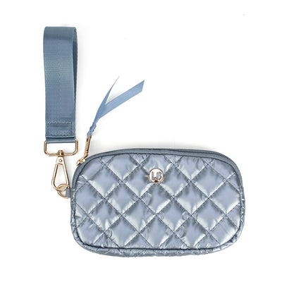 Jennifer Wristlet Wallet Frosted Sky Large