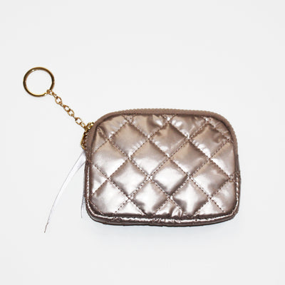 Diamond Key Chain Wallet Champagne