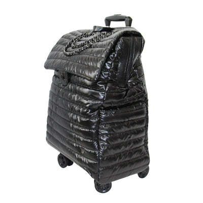 Jet Setter Roller Bag Patricia Puffer Glossy Black