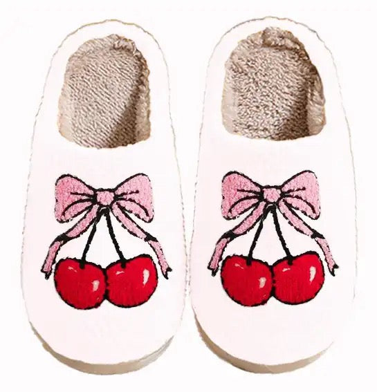 Bow-Tastic Christa Cozy Slippers Cherry Blossom