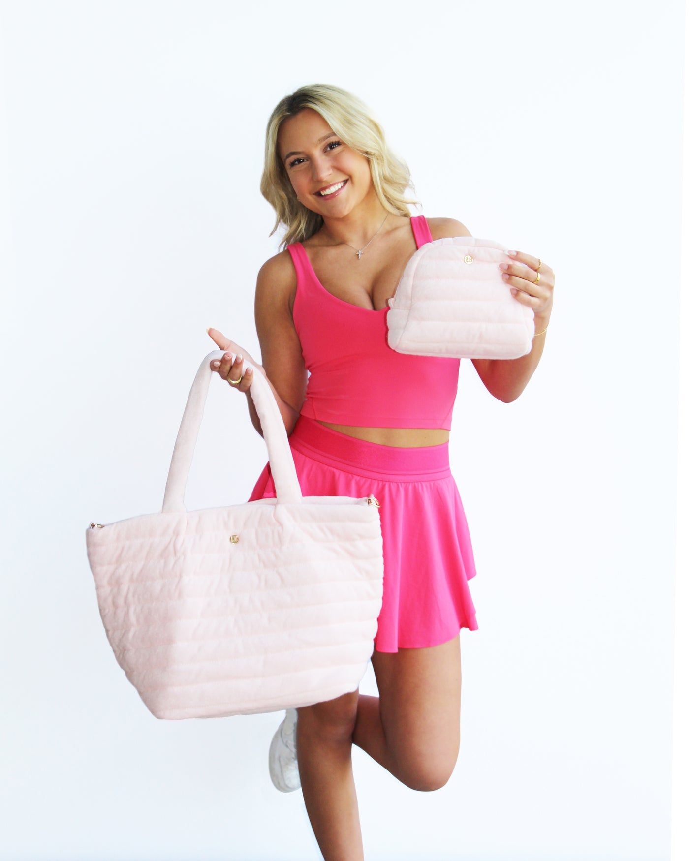 Emme Terry Luxe Tote Bag Pink Sugar