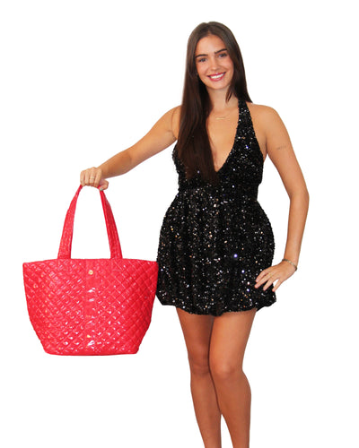 Debra Diamond Tote Holly Berry