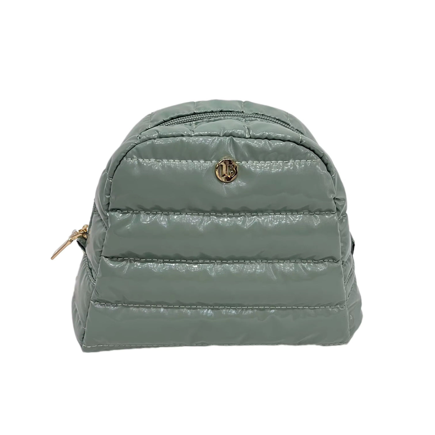 Irene Cosmetic Puffer Bag Sage Green
