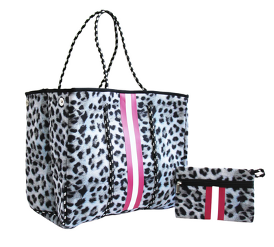 The Marin Tote Magenta Cheetah