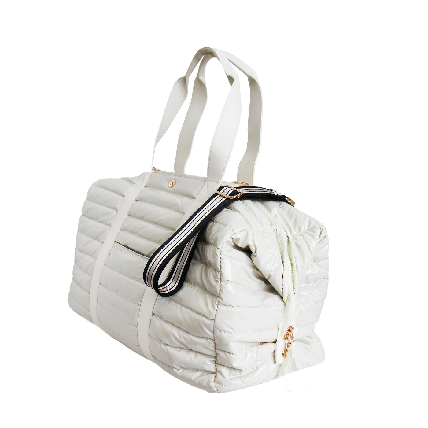 Cassie Weekender Duffel Bag (Eggshell)