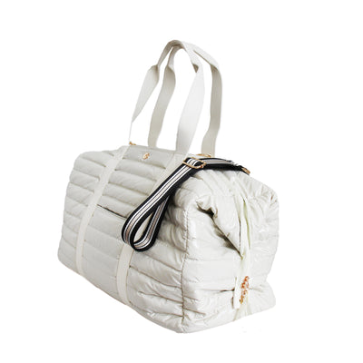Cassie Weekender Duffel Bag (Eggshell)