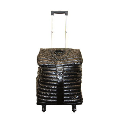 Jet Setter Roller Bag Patricia Puffer Glossy Black