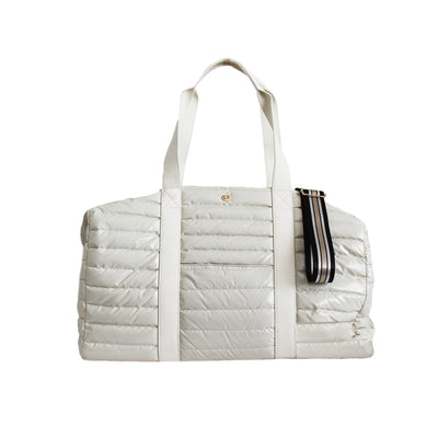 Cassie Weekender Duffel Bag (Eggshell)