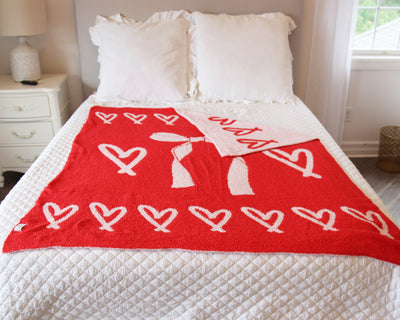 Bow-Tastic Gianna Cozy Blankets Cupids Bows
