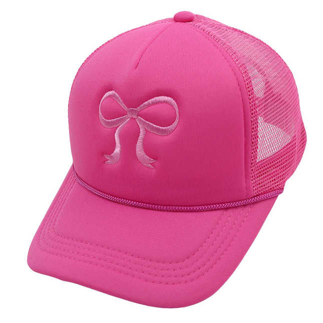 Bow-Tastic Trucker Hat Barbie Pink