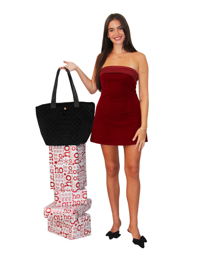 Debra Diamond Tote Black Velvet