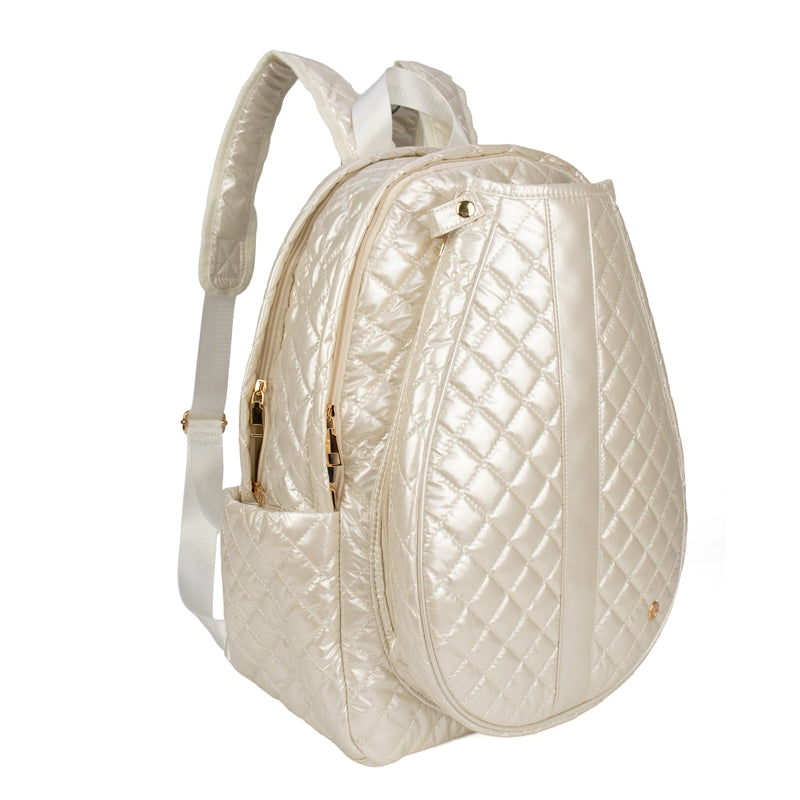 Jennifer Tennis Backpack – Snow | LemonBella – Lemonbella