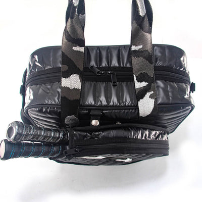 Judy Puffer Pickle & Tote Bag Mini Black Camo