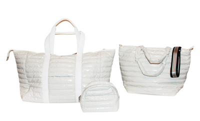 Cassie Weekender Duffel Bag (Eggshell)