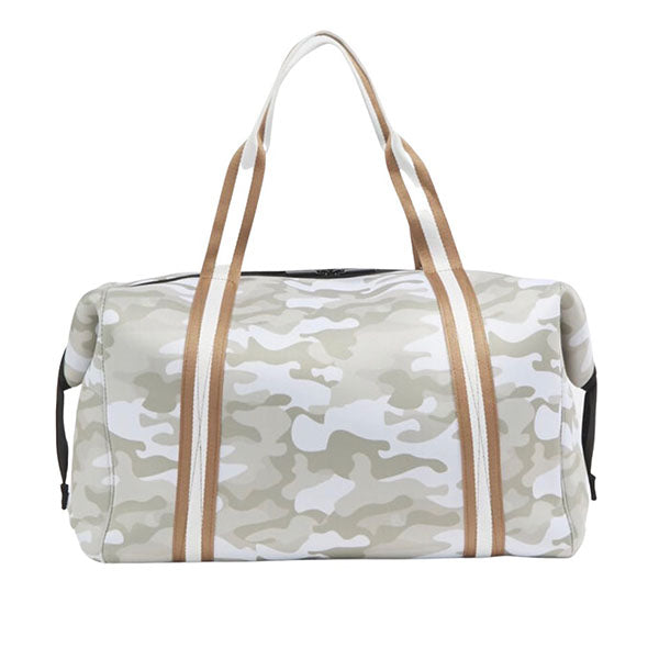 The Cassie Weekender Champagne Camo w/Gold Straps