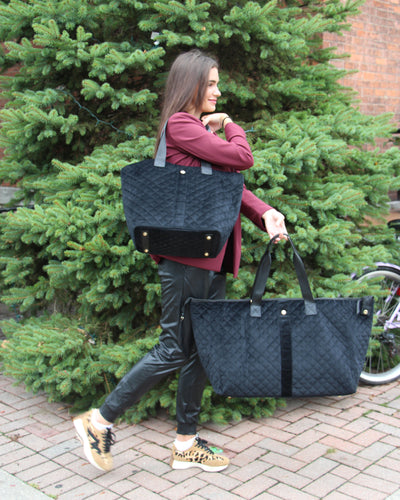 Debra Diamond Tote Black Velvet