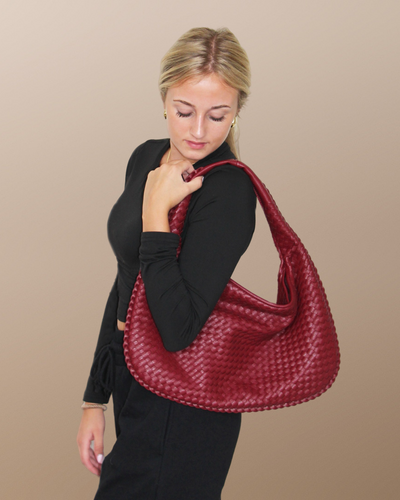 Donna Woven Burgundy