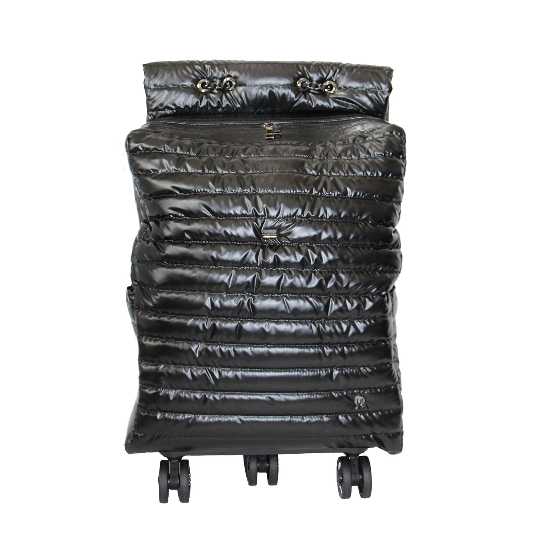 Jet Setter Roller Bag Patricia Puffer Glossy Black – Lemonbella