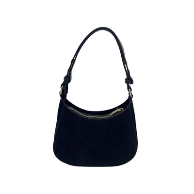 Julia Suede Shoulder Bag Noir