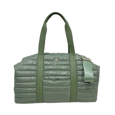 Cassie Weekender Puffer Duffle Bag Sage