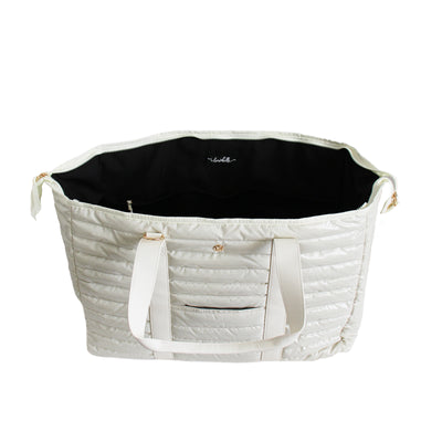 Cassie Weekender Duffel Bag (Eggshell)