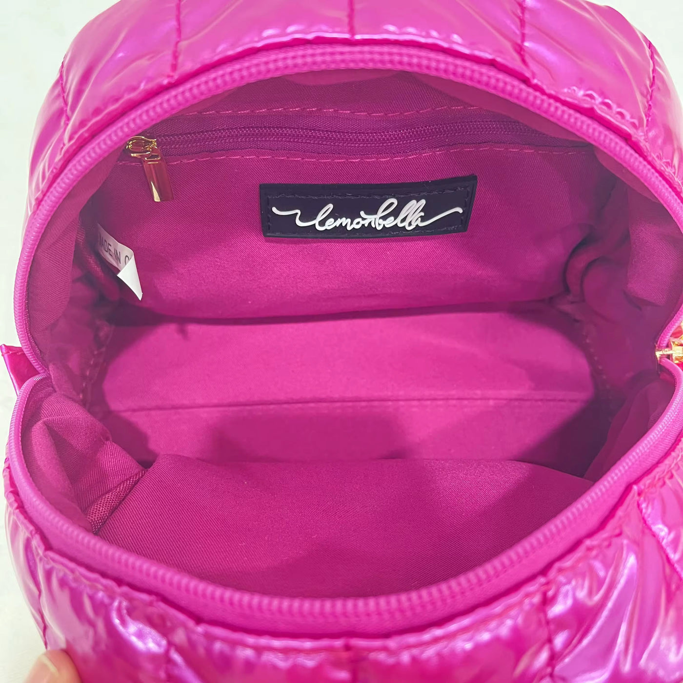 Irene Cosmetic Puffer Bag Fuchsia Girl