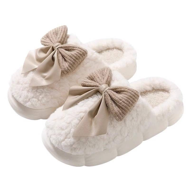 Christa Bow Slippers- Pink