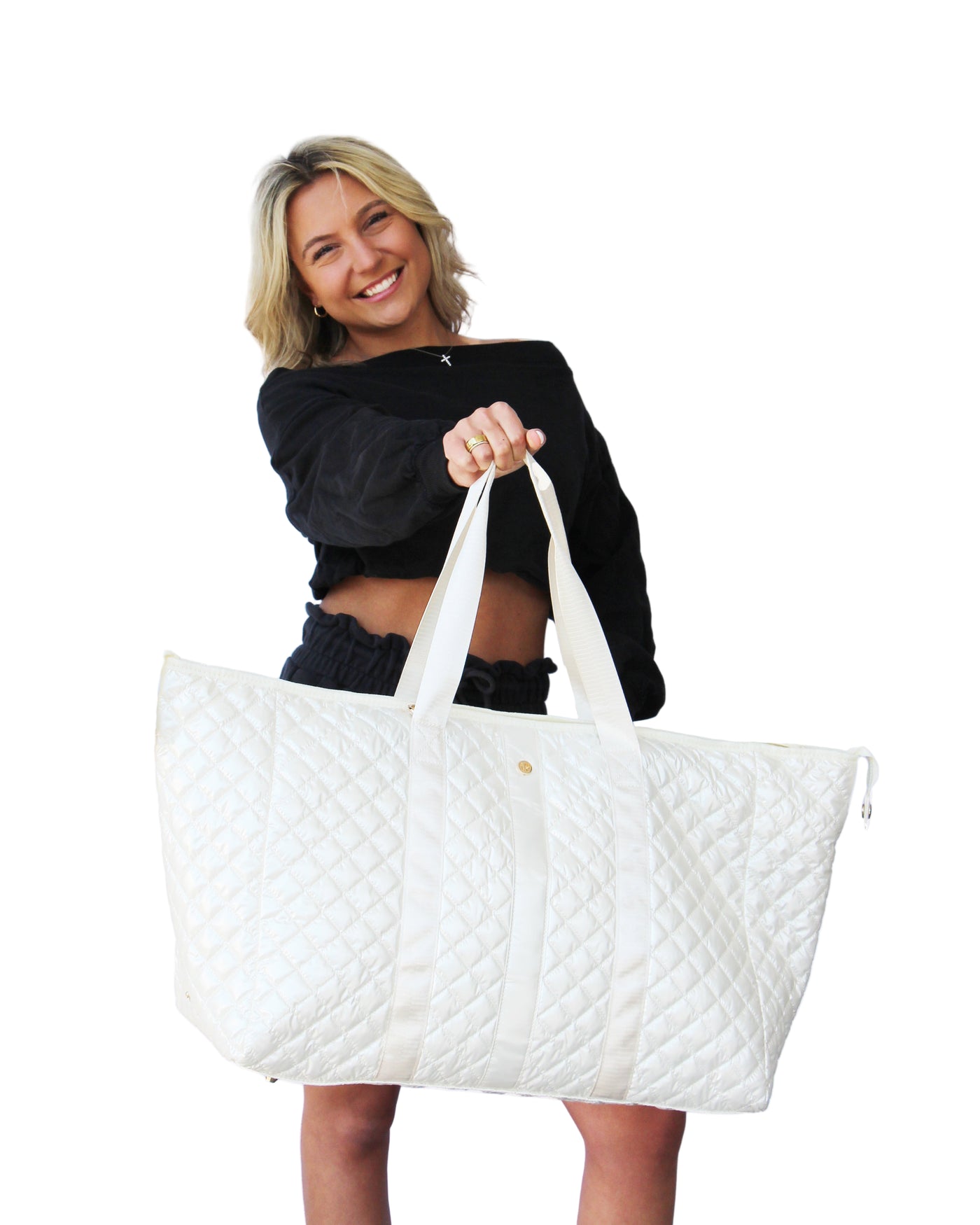 Debra Diamond Weekender Ivory Snow