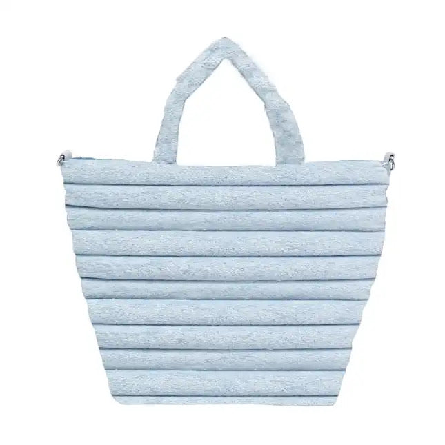 Emmy Terry Luxe Tote Bag Sky Blue 4/15 ship date