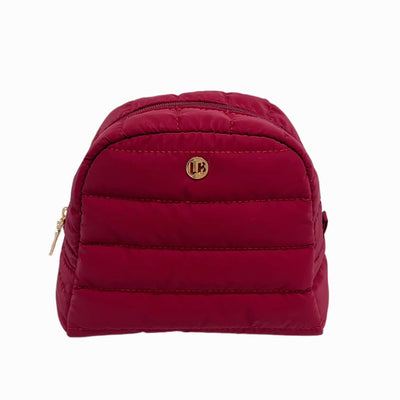 Irene Cosmetic Puffer Bag Crimson