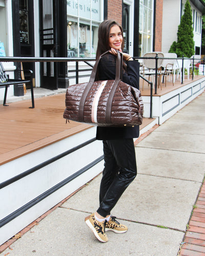 Cassie Weekender Duffel Bag (Cocoa)