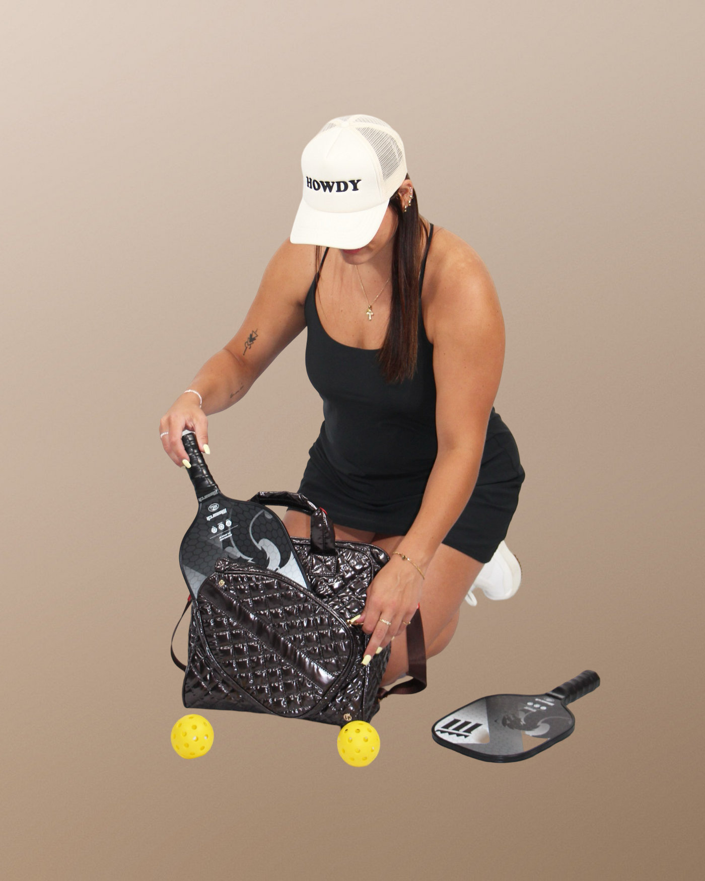 Jennifer Pickleball Mini Tote Fig