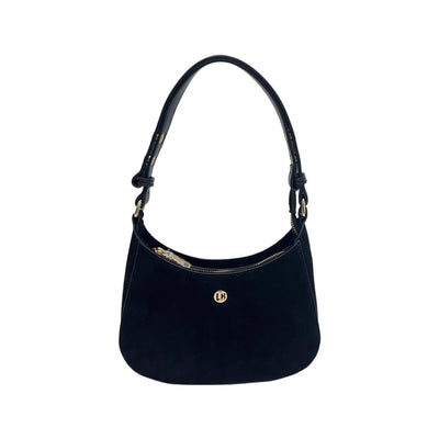 Julia Suede Shoulder Bag Noir