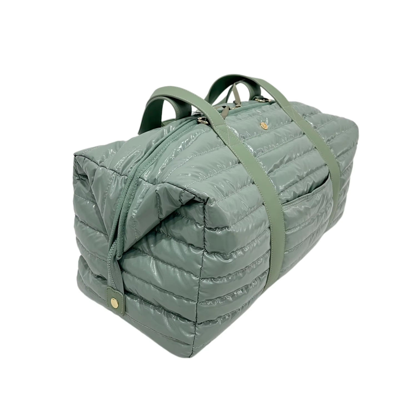 Cassie Weekender Puffer Duffle Bag Sage